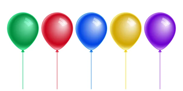 玩具气球套装的图解 — 图库矢量图片