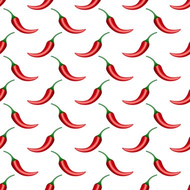 Kırmızı biberin kusursuz deseni.