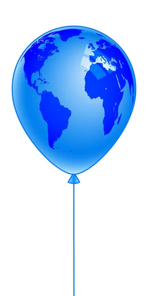 玩具气球中抽象的地球的图解 美国航天局提供的这一图像的要素 — 图库矢量图片