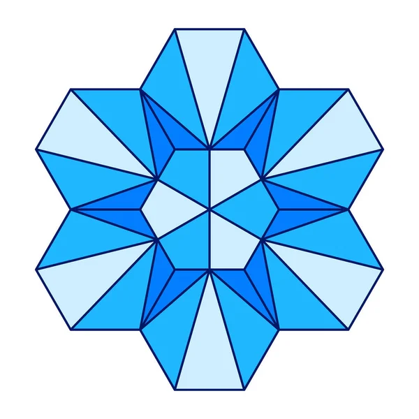 抽象的な六角形のデザイン要素のイラスト — ストックベクタ