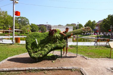 müzisyen dekoratif gitar çalmak