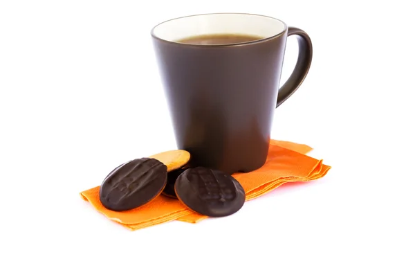 Cup of tea and cookies — Stock Photo, Image