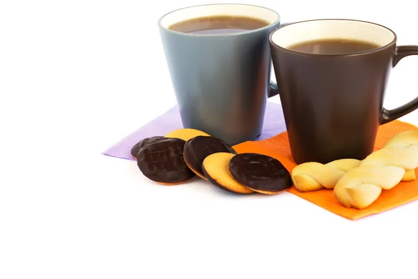 Cups of tea and cookies — Stock Photo, Image