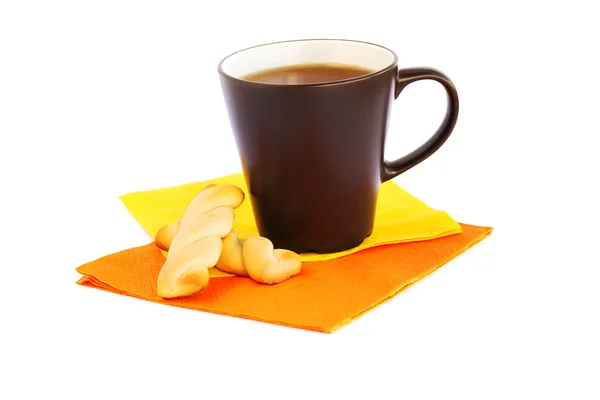 Cup of tea and cookies — Stock Photo, Image