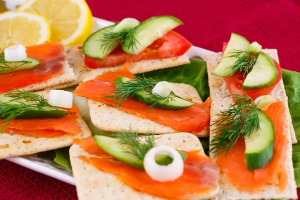 Sandwiches de salmón —  Fotos de Stock