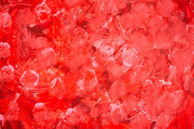 Arkaplan olarak renkli boya dokusu. Kırmızı ve beyaz soyut yatay resim.