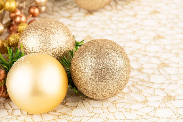 Kerstballen Het Gouden Net — Stockfoto