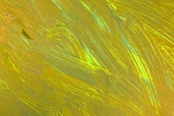 Textura Colorida Pintura Como Fondo Mago Horizontal Abstracto Amarillo Verde — Foto de Stock