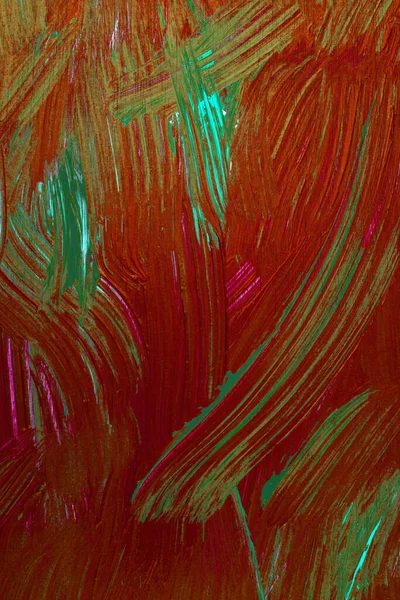 Barevná Malba Textury Jako Pozadí Červený Zelený Abstraktní Svislý Mág — Stock fotografie