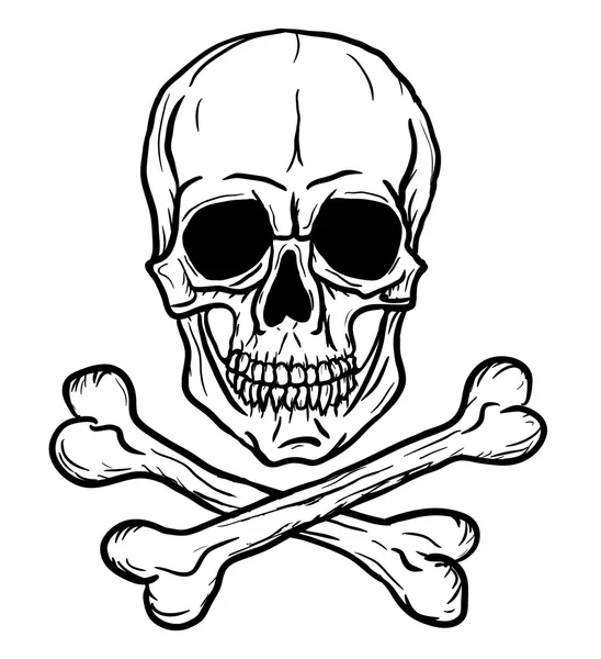 Skull and Crossbones Stock Illustration. 