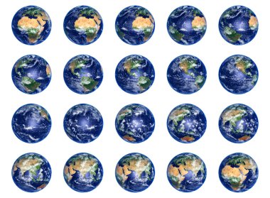 Earth Globes collection clipart