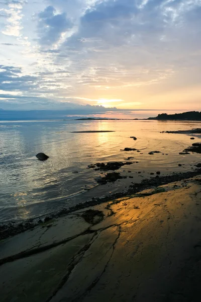 Laut matahari terbenam — Stok Foto