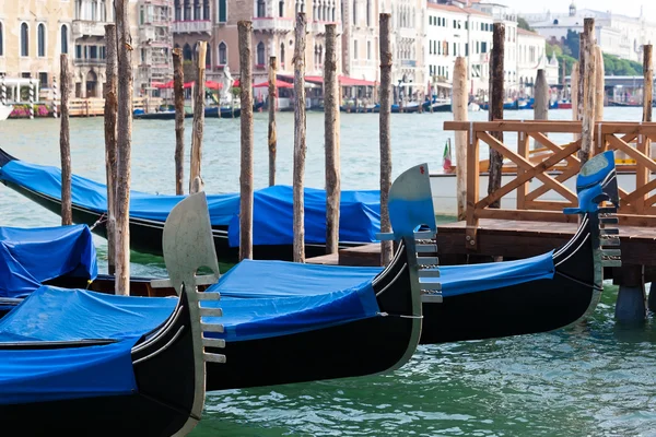 Gôndolas em Veneza — Fotografia de Stock