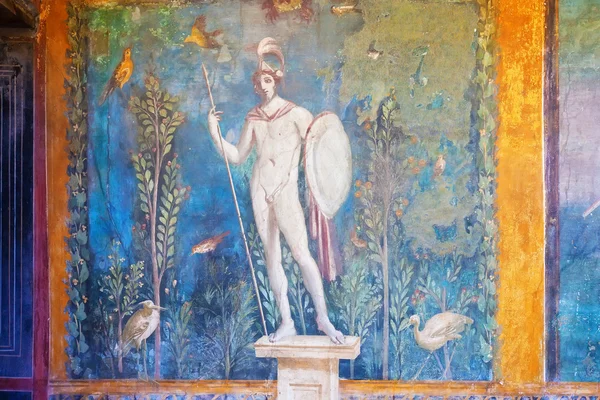 Fresco i pompeii — Stockfoto