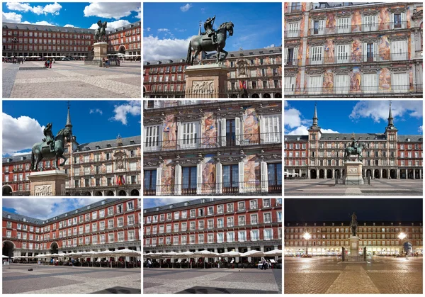 Plaza burgemeester in Madrid — Stockfoto