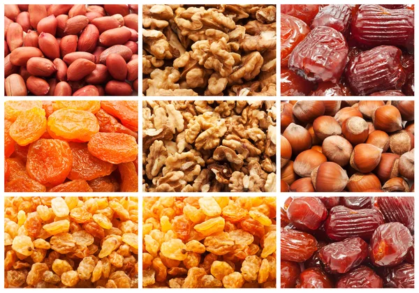 Dried fruits and nuts — Stock Photo, Image