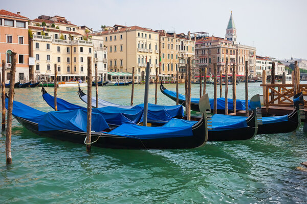 Gondolas in Venice