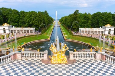 Petrodvorets Çeşmeleri Peterhof, Saint Petersburg, Rusya