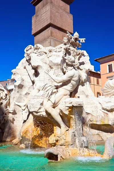 Fuente de cuatro ríos — Foto de Stock