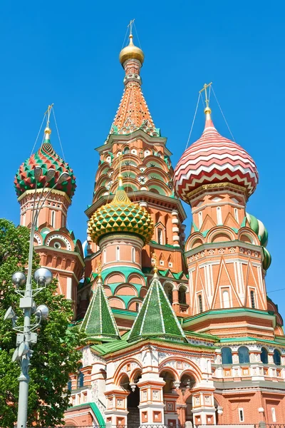 在莫斯科的圣巴兹尔大教堂 — 图库照片