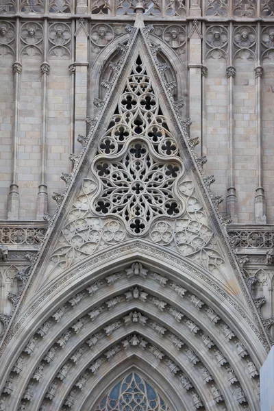 Gotická katedrála v Barceloně — Stock fotografie