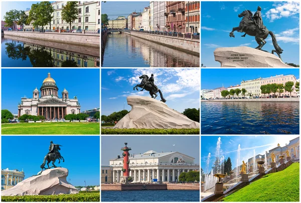 Samling av vackra bilder i Sankt petersburg, Ryssland — Stockfoto