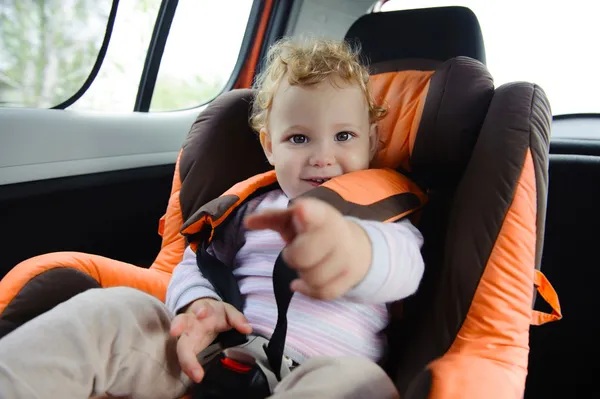 汽车安全座椅的婴儿 免版税图库图片