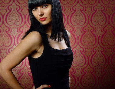 güzel esmer kız glamour portre