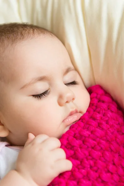 Nahaufnahme Porträt eines schlafenden Babys — Stockfoto