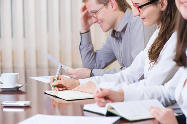 Business people at seminar — Stock Photo, Image