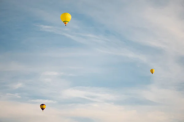 Colorful Hot Air Balloons Blue Sky Summer Day — Stock Photo, Image