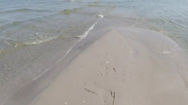 4k video of scenic sea view with clear tranquil water 