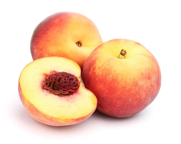 Ripe peaches in closeup — Stock Photo, Image