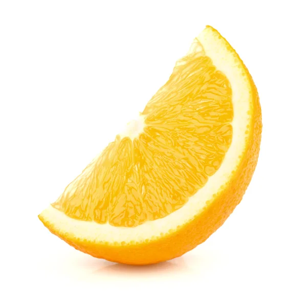 Uma fatia suculenta de laranja — Fotografia de Stock