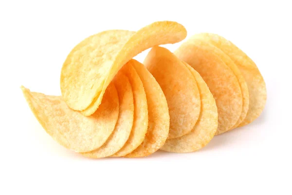 Salted potato chips — Stock Photo, Image