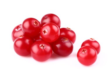 taze kızılcık yığını