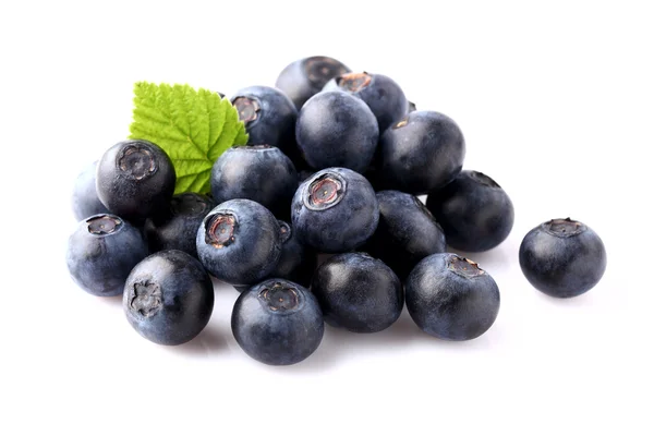 Blueberry with leaf — Stock Photo, Image
