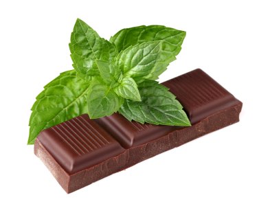 Koyu çikolata nane ile