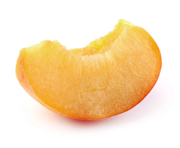 Peach slice in closeup — Stock Photo, Image
