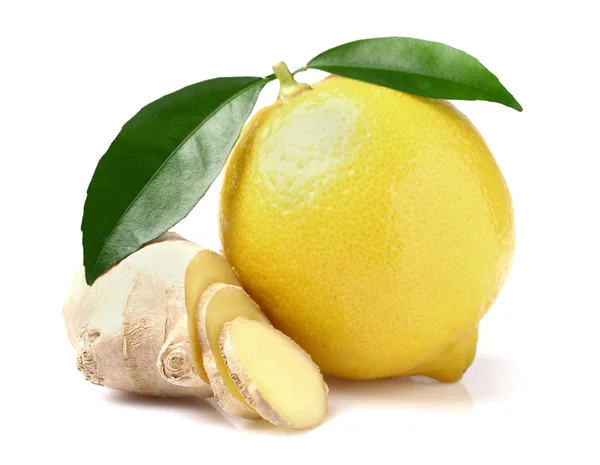 Лимон с имбирем — стоковое фото