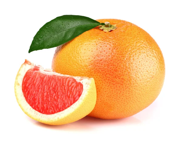 Grapefruit mit Scheibe — Stockfoto
