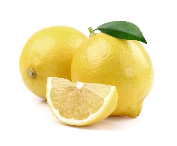 Limón jugoso con rebanada — Foto de Stock