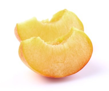 Şeftali tatlı içinde dilim