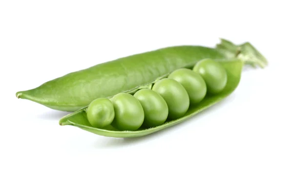 Grüne Erbsen in Großaufnahme — Stockfoto