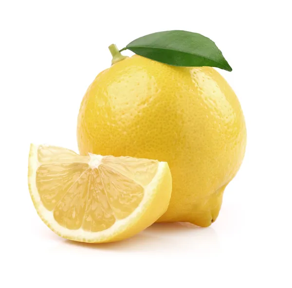 Lemon with slice — Stock Photo, Image