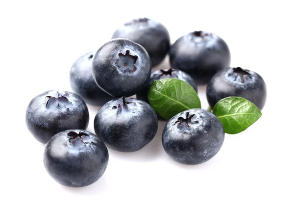 Blueberry with leaf — Stock Photo, Image