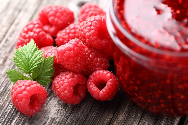 Raspberry jam — Stock Photo, Image