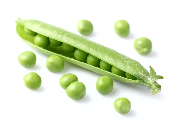 Ervilhas verdes em close-up — Fotografia de Stock