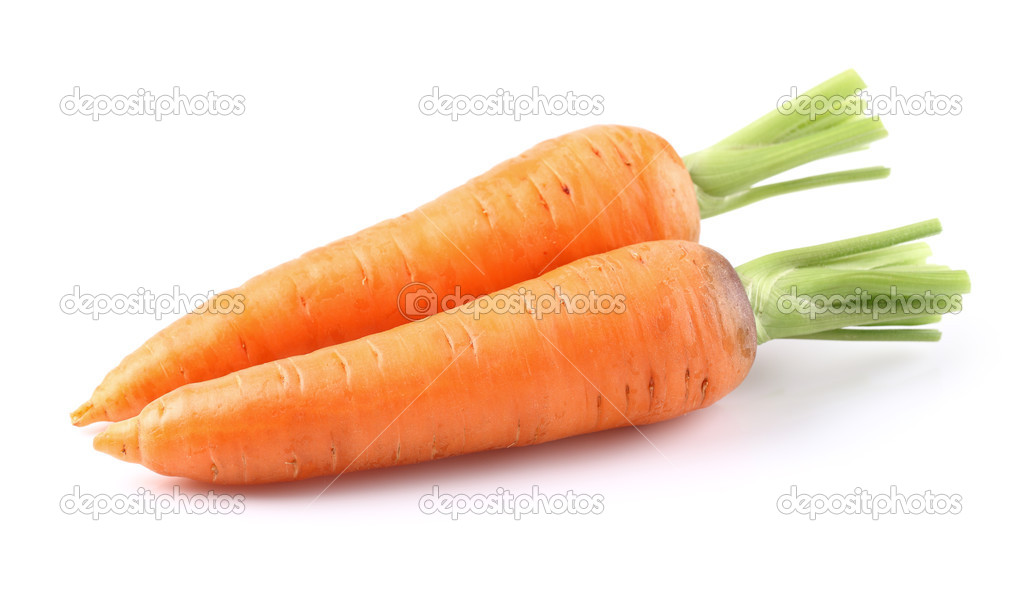 Two ripe carrots