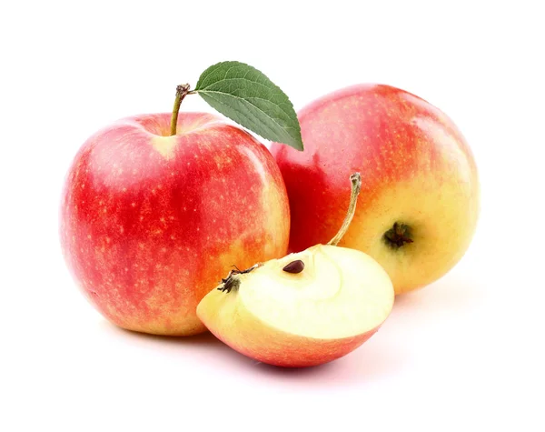 Juicy apple in closeup — Stock Photo, Image